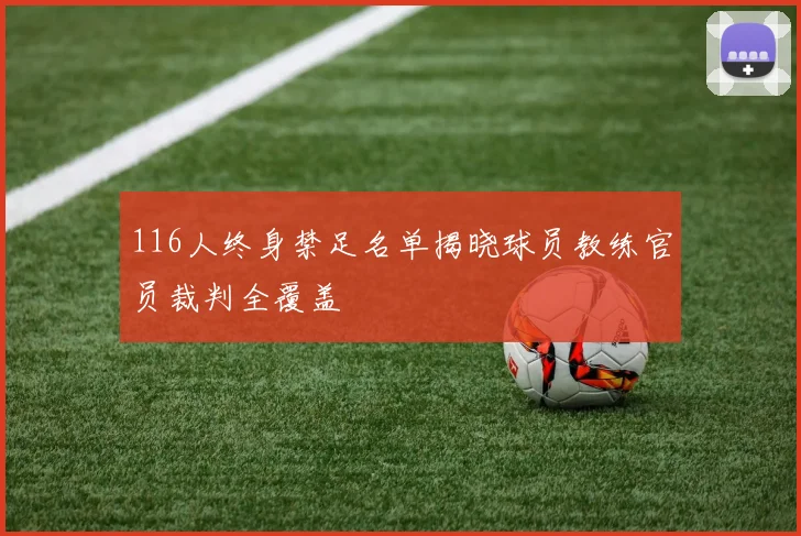 116人终身禁足名单揭晓球员教练官员裁判全覆盖